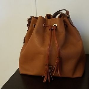 Dooney & Bourke drawstring bucket bag.
